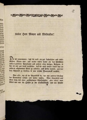 1-11, Lieber Herr Mayer und Mitbruder!