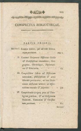 Conspectus Bibliothecae.