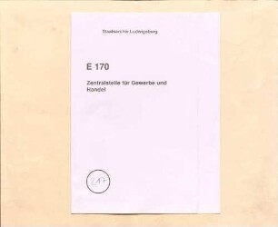 Reorganisation der Zunftvereine und ihrer Bezirke, insbes. Gesuche um Vereinigung seither getrennter und Trennung seither vereinigter Zünfte; Stand der Zunftvereine; Vorsteher und Obmänner der zünftigen Gewerbe