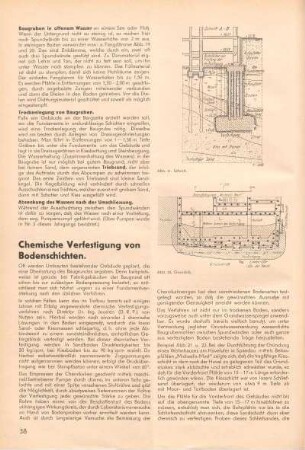 Chemische Verfestigung von Bodenschichten