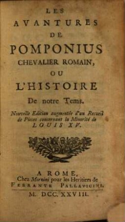 Les aventures de Pomponius