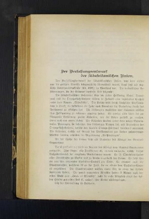 Der Verfassungsentwurf der südafrikanischen Union.