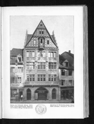 Neubau der Freiburger Zeitung von Mallebrein und Billing. Außenansicht.