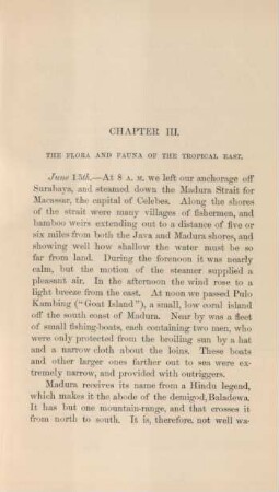 Chapter III. The flora and fauna of the tropical east