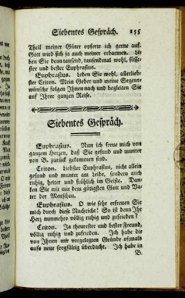 Siebentes Gespräch