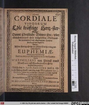 Cordiale viduorum