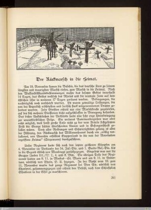 Der Rückmarsch in die Heimat