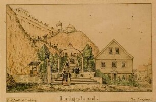 Helgoland. Die Treppe
