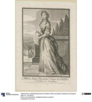Porträt der Maria Anna Christine Victoria von Bayern, Madame la Dauphine
