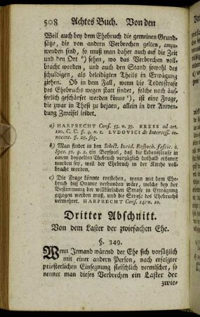 Dritter Abschnitt. - Vierter Abschnitt.