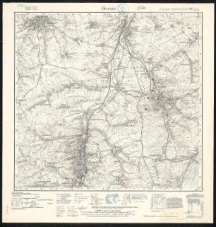 Meßtischblatt 93(3004) : Meerane, 1931 : Meerane. - Umdr.-Ausg., aufgen. 1906, hrsg. 1908, bericht. 1926. - 1:25000. - Leipzig, 1931. - 1 Kt.