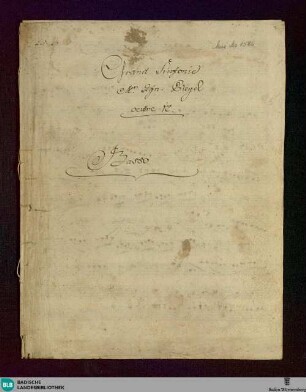 Symphonies - Don Mus.Ms. 1586 : B|b; BenP 135