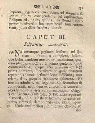 Caput III. Solvuntur contraria.