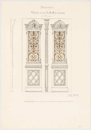 Wohnhaus F. Schwarzmann, München: Haustür