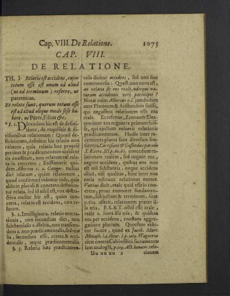 Cap. VIII. De relatione.