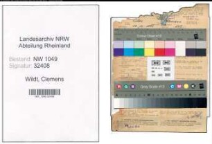 Entnazifizierung Clemens Wildt , geb. 20.12.1883 (Architekt)