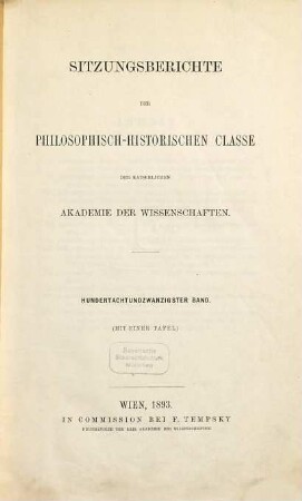 Sitzungsberichte. 128. 1893