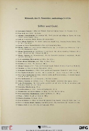 Silber und Gold (Nr. 509-602)