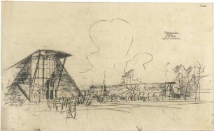 Gsaenger, Gustav; München; Ausstellungshalle - Variante vom Eingang (Perspektive)