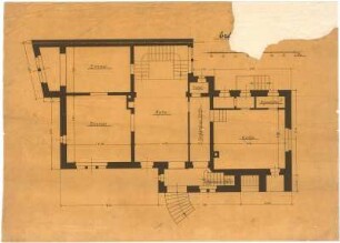 Billing, Hermann; Karlsruhe, Jahnstr. 24; Haus Lieber - Grundriss EG