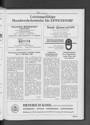Hamburger Gaswerke erhöhen Preise zum 1. Oktober 1989