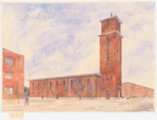 Katholische Kirche: Perspektivische Ansicht