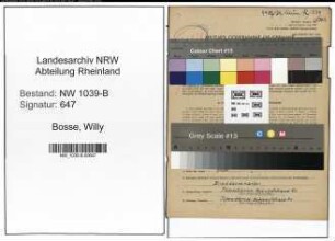 Entnazifizierung Willy Bosse , geb. 09.12.1905 (Bahnbeamter)