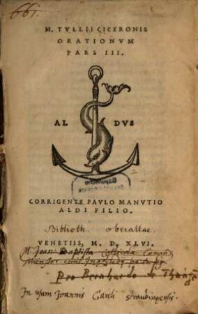 M. Tvllii Ciceronis Orationvm Pars ..., 3