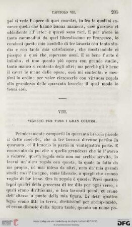 VIII. Segreto Per Fare I Gran Colossi