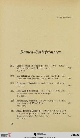[Damen-Schlafzimmer, Badezimmer] (Nr. 1170-1167)