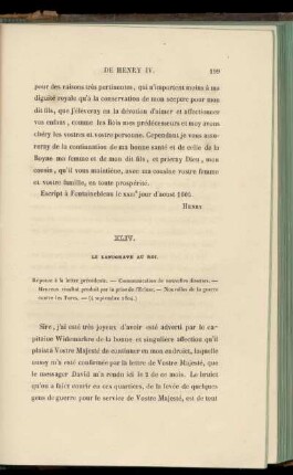 XLIV. Le Landgrave au Roi (4 septembre 1604)