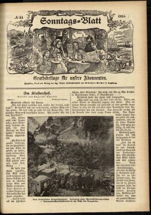 Ausgabe vom Sonntag, den 22. August 1915.