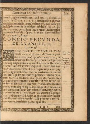 Concio Secunda ...