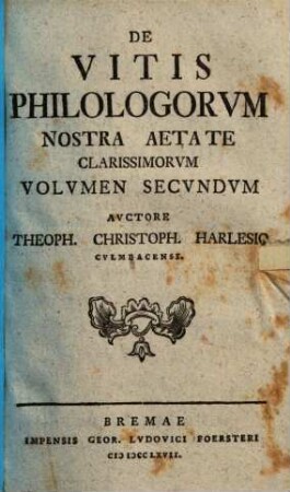 De vitis philologorum nostra aetate clarissimorum, [1]