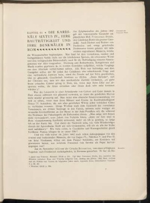 Kapitel III. Die Kardinäle Sixtus IV., ihre Bautätigkeit und ihre Denkmäler in Rom
