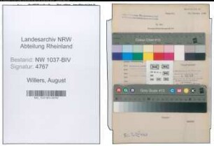 Entnazifizierung August Willers , geb. 30.07.1910 (Studienrat)