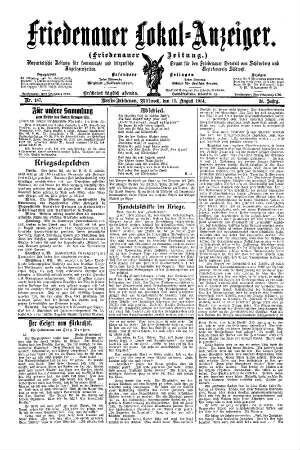 Nr. 187, 12.08.1914