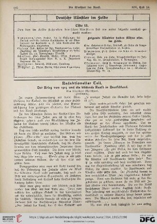 Der Krieg von 1914 und die bildende Kunst in Deutschland, [2]