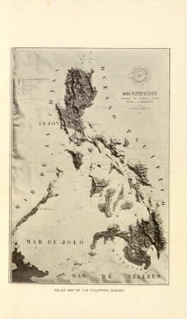 Relief map of the Philippine Islands