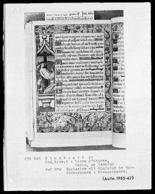 Lateinisches Stundenbuch (Livre d'heures) — Kreuzabnahme, Folio 97verso
