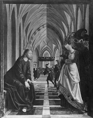 Pacheraltar: Christus und die Ehebrecherin