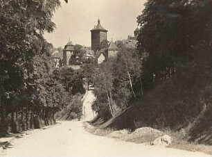 Rothenburg ob der Tauber. Kobolzeller Torturm (nach 1356) und Sieberstorturm (15. Jh.)