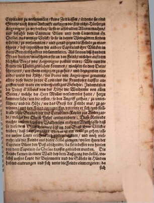 Außführliche Relation, wie und wasgestalten die Frantzosen die Wein-Lese in Piemont eingebracht und wie ihnen dieselbe bekommen : sub dato Lucerna, d. 12. Octobr. 1691