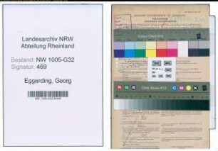 Entnazifizierung Georg Eggerding , geb. 03.11.1910 (Stadtinspektor)
