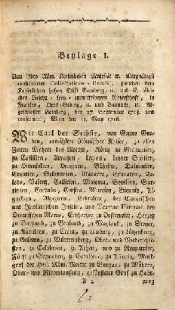 Versuch einer statistischen Beschreibung des Kaiserlichen Hochstifts Bamberg. 2 : die Beylagen enthaltend