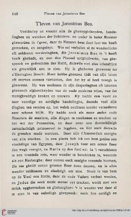 T‘leven van Jeronimus Bos