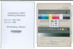 Entnazifizierung Wilhelm Schoenberg , geb. 14.01.1908 (Landgerichtsrat)