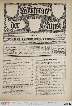 Heft 29 (18. April 1910)