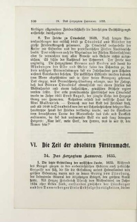 VI. Die Zeit der absoluten Fürstenmacht