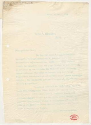 Brief an Leone Sinigaglia : 06.05.1910